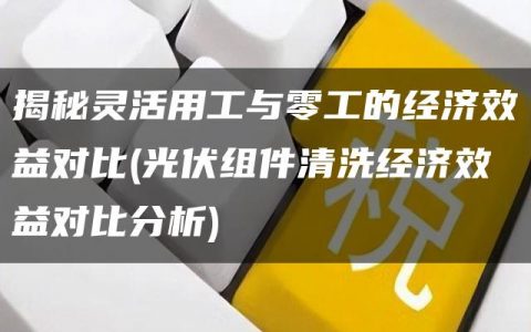 揭秘灵活用工与零工的经济效益对比(光伏组件清洗经济效益对比分析)