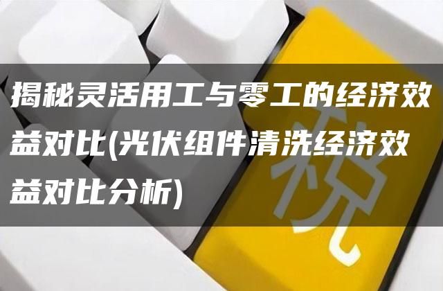 揭秘灵活用工与零工的经济效益对比(光伏组件清洗经济效益对比分析)