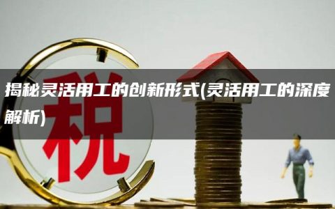 揭秘灵活用工的创新形式(灵活用工的深度解析)