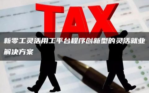 新零工灵活用工平台程序创新型的灵活就业解决方案