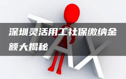 深圳灵活用工社保缴纳金额大揭秘