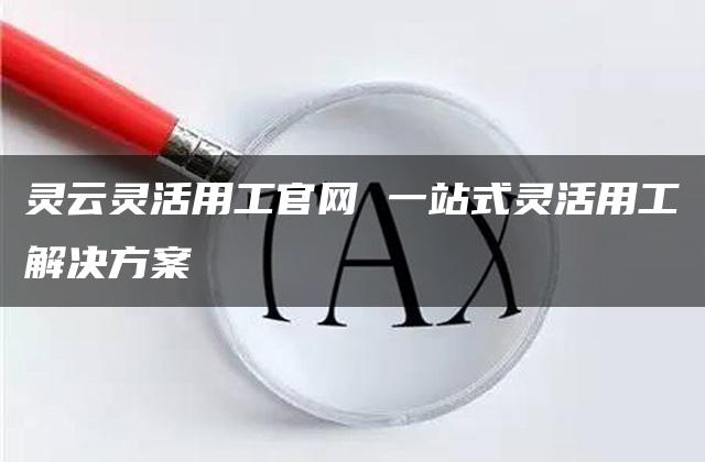 灵云灵活用工官网 一站式灵活用工解决方案