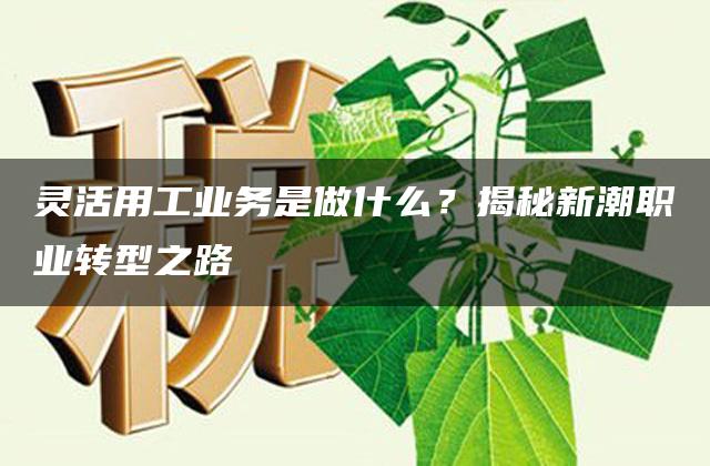 灵活用工业务是做什么？揭秘新潮职业转型之路