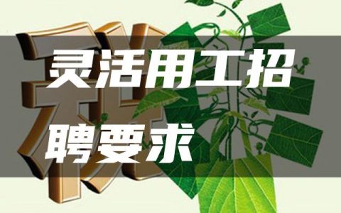 灵活用工招聘要求