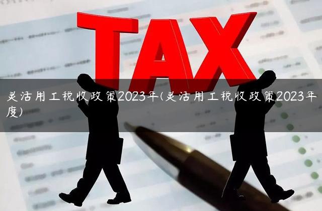 灵活用工税收政策2023年(灵活用工税收政策2023年度)