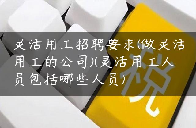 灵活用工招聘要求(做灵活用工的公司)(灵活用工人员包括哪些人员)