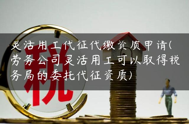 灵活用工代征代缴资质申请(劳务公司灵活用工可以取得税务局的委托代征资质)