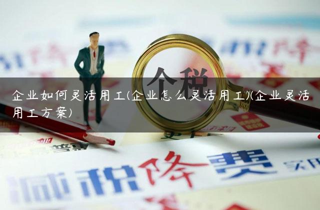 企业如何灵活用工(企业怎么灵活用工)(企业灵活用工方案)