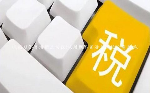 试用期签灵活用工协议(试用期签灵活用工协议有用吗)