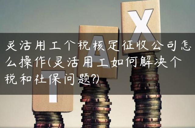 灵活用工个税核定征收公司怎么操作(灵活用工如何解决个税和社保问题?)