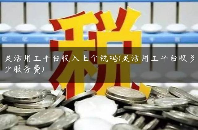 灵活用工平台收入上个税吗(灵活用工平台收多少服务费)